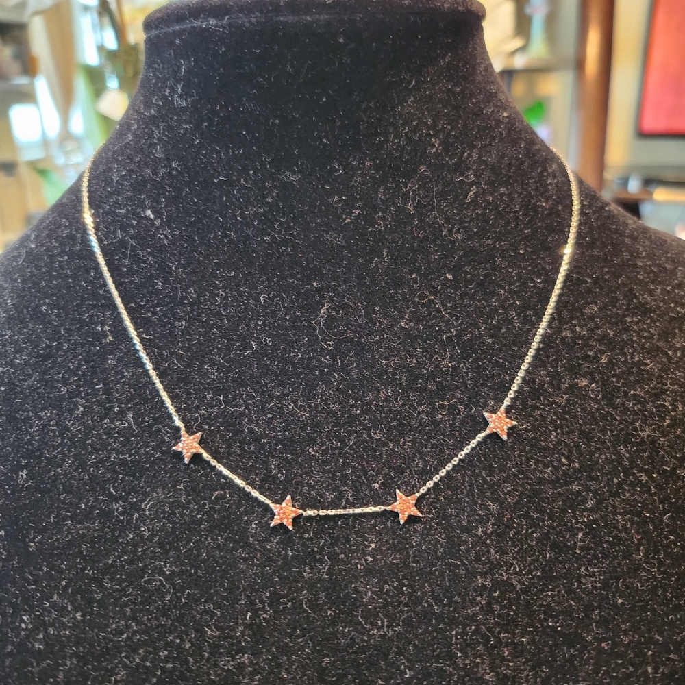 Sterling silver 925 stars necklace